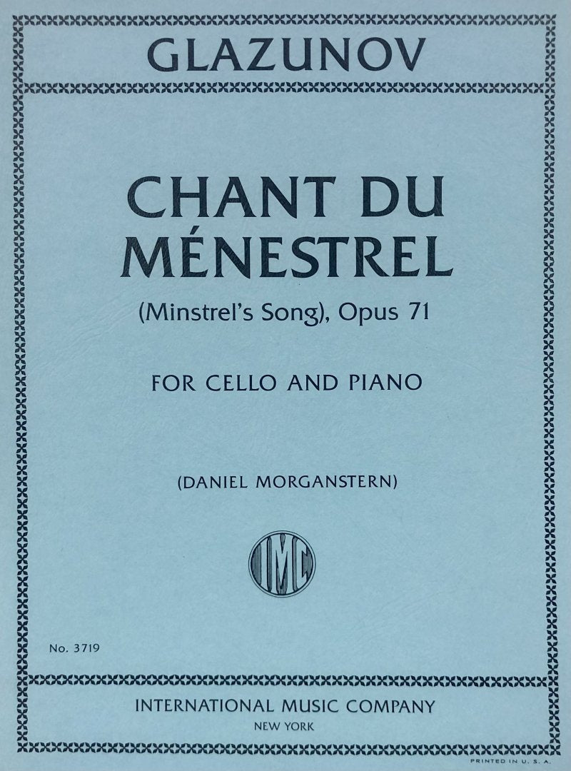 Chant Du Menestrel (minstrels Song) Op 71