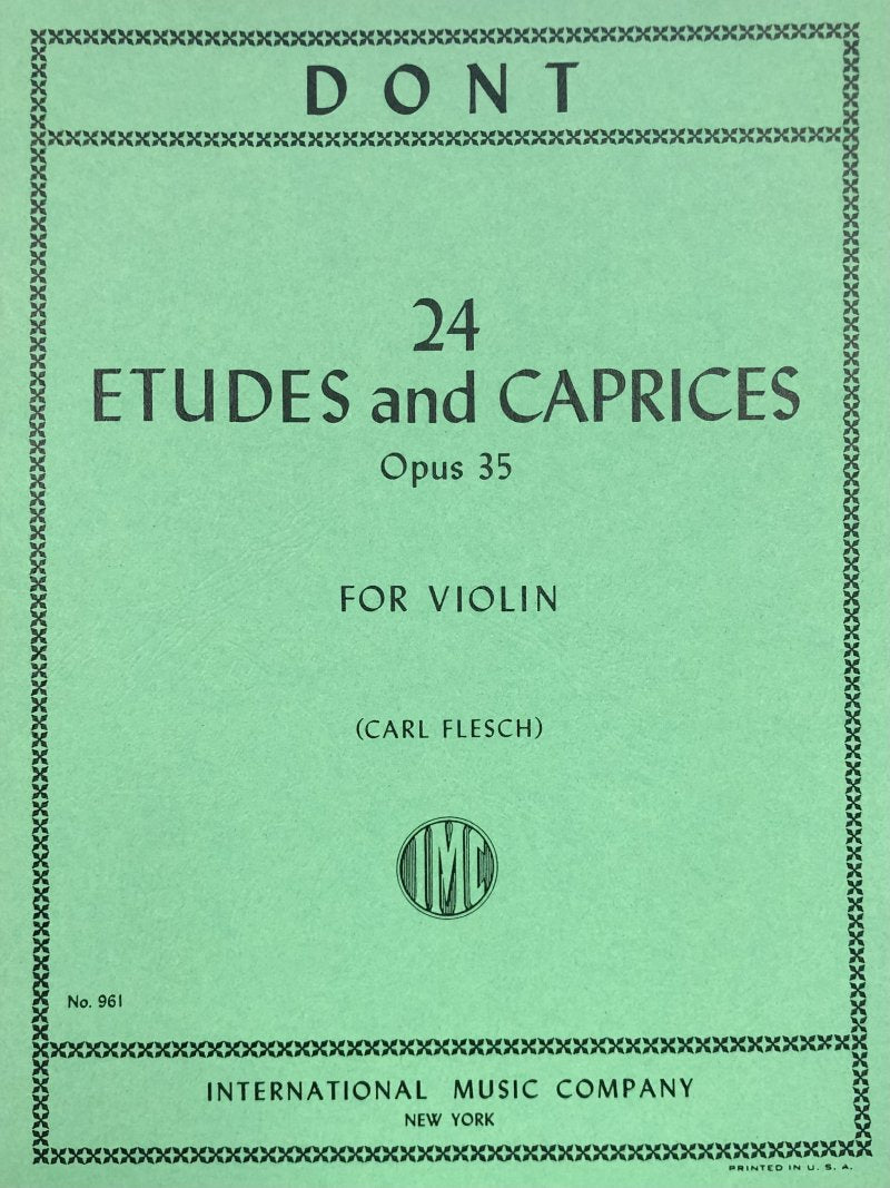Dont - Etudes & Caprices Op 35 Ed Flesch