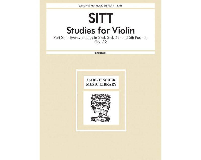 Sitt - Studies Op 32 Bk 2 Nos 21-40 Violin
