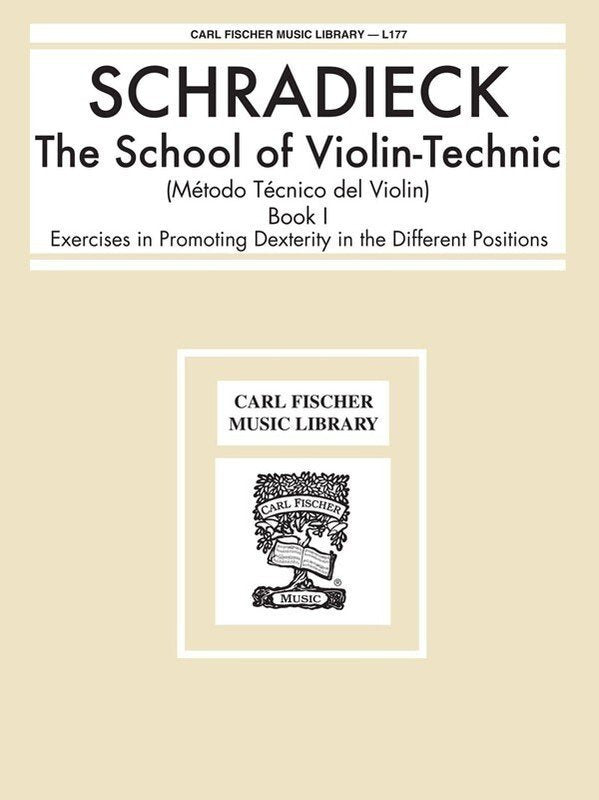 Schradieck - School of Violin Technic Bk 1