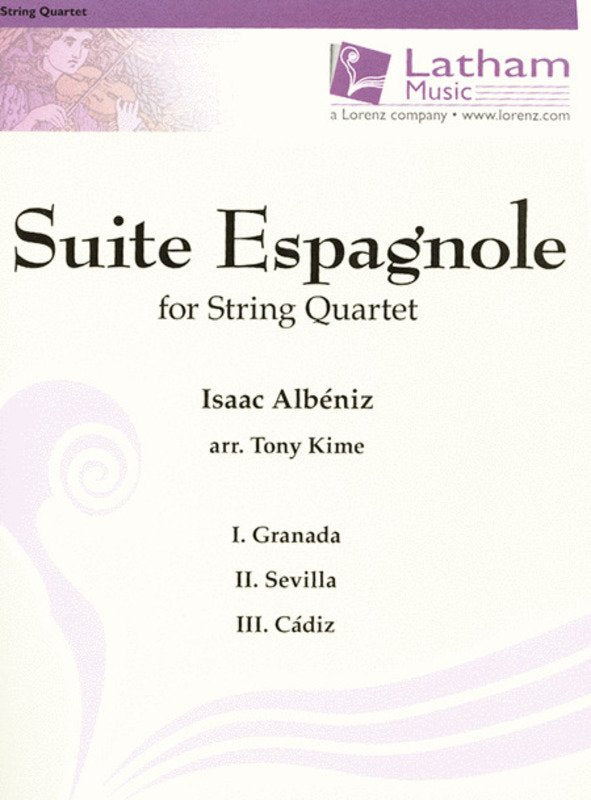 Suite Espanola Op 47 String Quartet Sc/pts Arr Kime