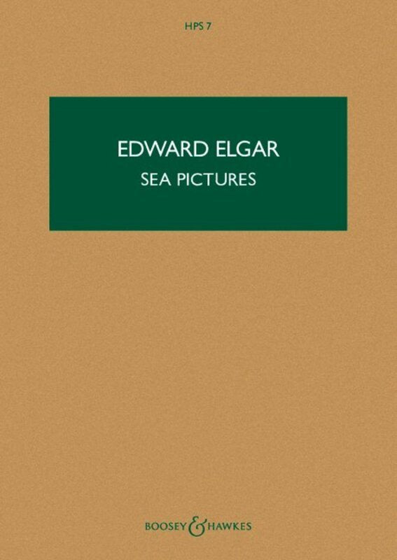 Elgar - Sea Pictures Op 37 Contralto/orchestra Study Score