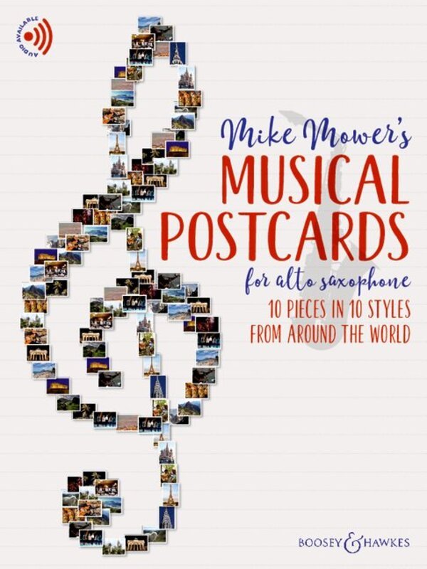 Musical Postcards for Alto Sax Bk/ola