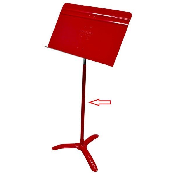 MUSIC STAND SHAFT ONLY RED GLOSS FINISH