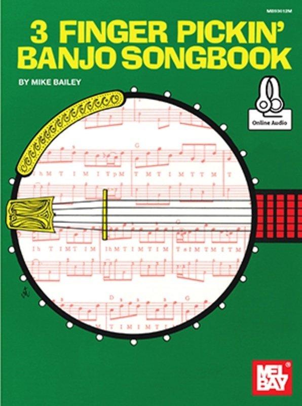3 Finger Pickin Banjo Songbook Bk/ola