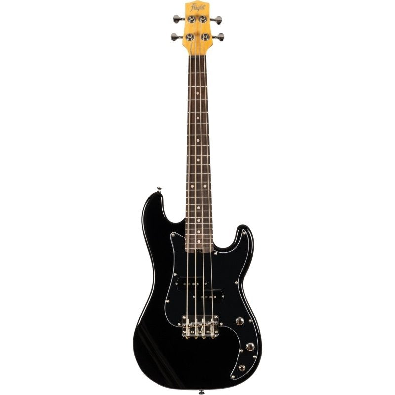 Flight Mini Bass Lite Bk Ukulele Solid Body Black