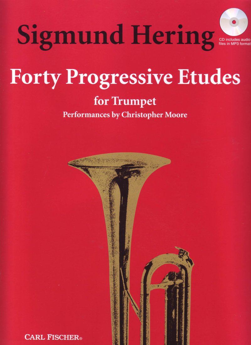 Hering - 40 Progressive Etudes Trumpet Bk/ola