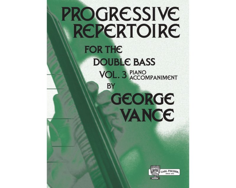 Progressive Repertoire for Double Bass Vol 3 Piano Accomp