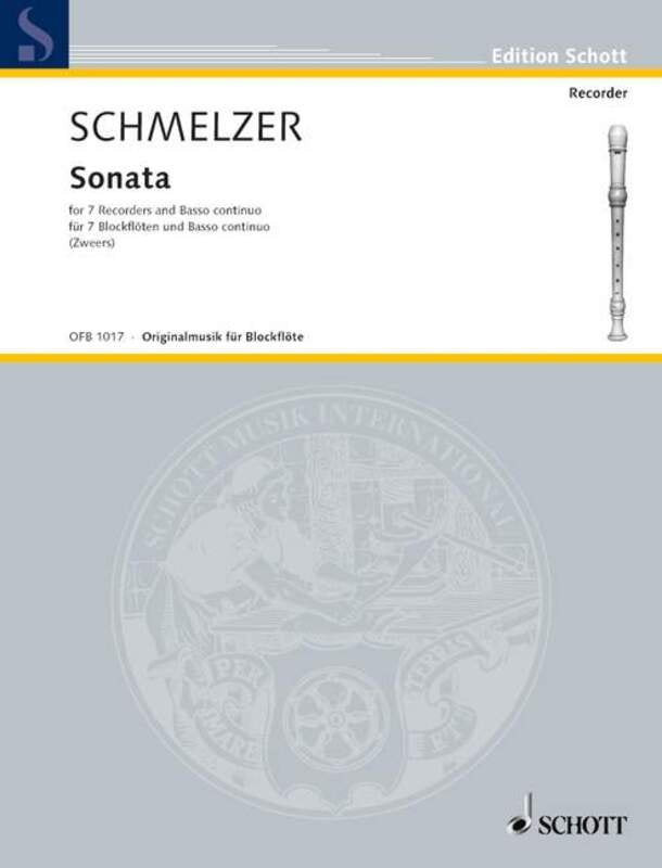 Schmelzer - Sonata for 7 Recorders (ssaattb) Basso Continuo