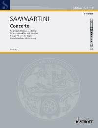 Sammartini - Concerto F Major Descant Recorder/piano