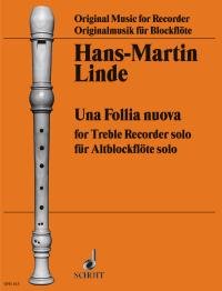 Linde - Una Follia Nouva for Treble Recorder Solo