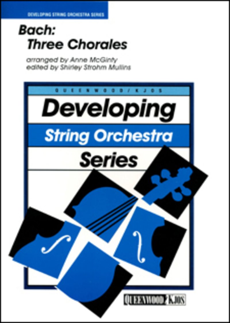 Bach Three Chorales for String Orchestra So2-2.5 Sc/pts