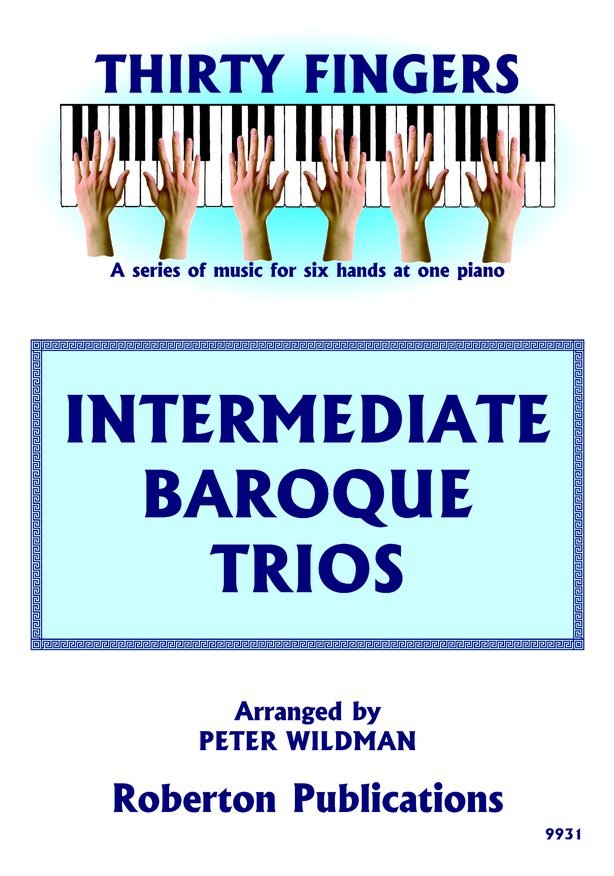 Intermediate Baroque Trios for 1 Piano 6 Hands Arr Wildman