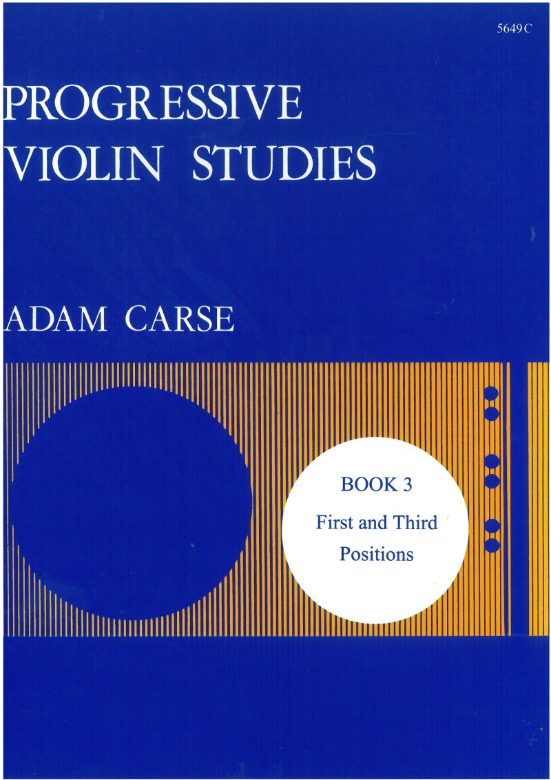Carse - Progressive Violin Studies Bk 3