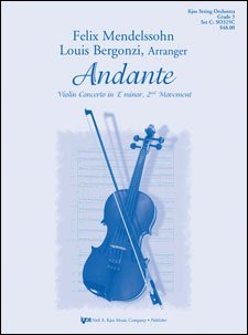 Andante Concerto for Violin E Minor 2nd Mvt So