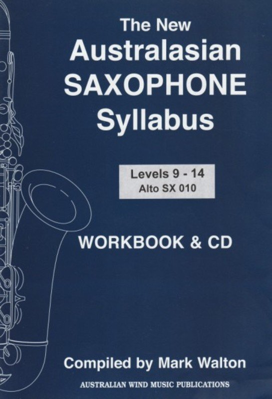 Australasian Alto Sax Syllabus Bk/cd Lev 9 - 14