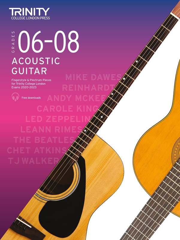 Trinity Acoustic Guitar Exam Gr 6-8 From 2020