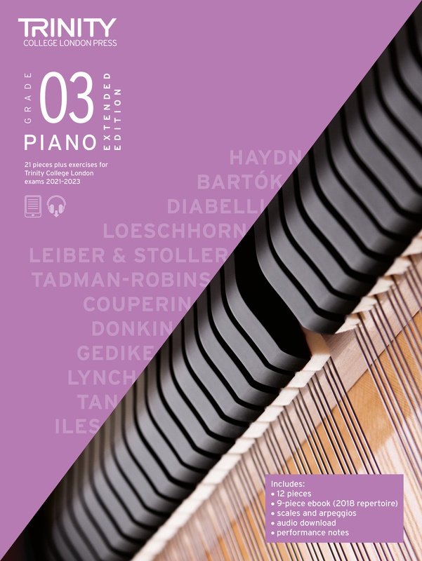 Trinity Piano Pieces & Exercises 2021-23 Gr 3 Extended