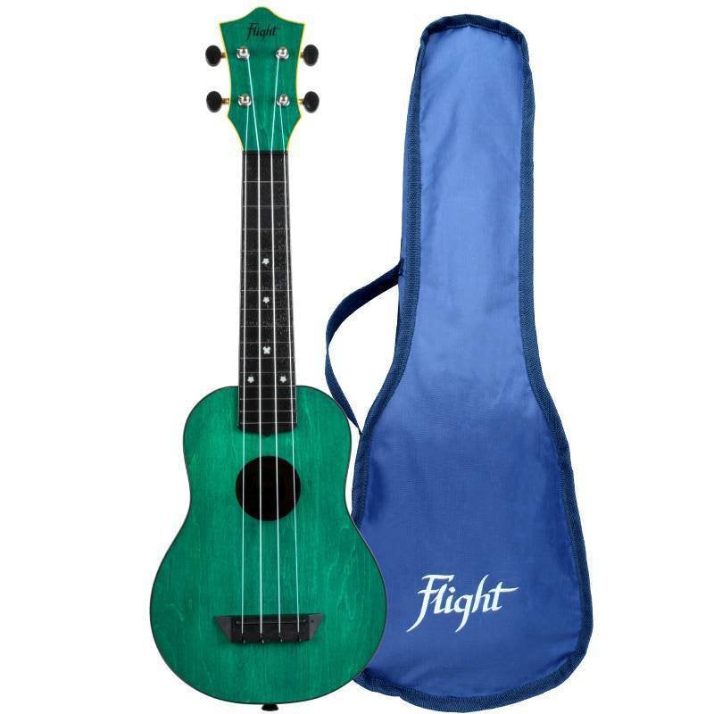 Flight Tus35 Abs Travel Soprano Ukulele Green