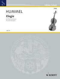 Hummel - Elegie After Op 103b Viola/piano
