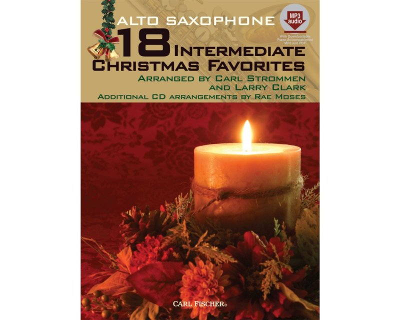 18 Intermediate Christmas Favorites Alto Sax Bk/