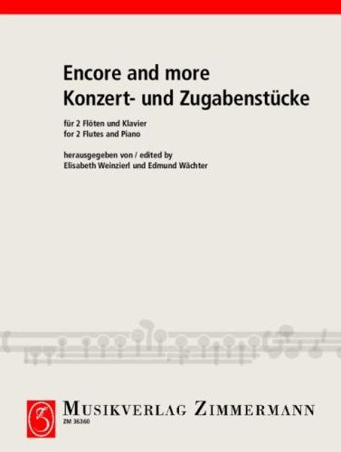 Encore and More for 2 Flutes/piano