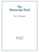 MANUSCRIPT BOOK 5 10 STAVE GIANT RECYCLED 20PP