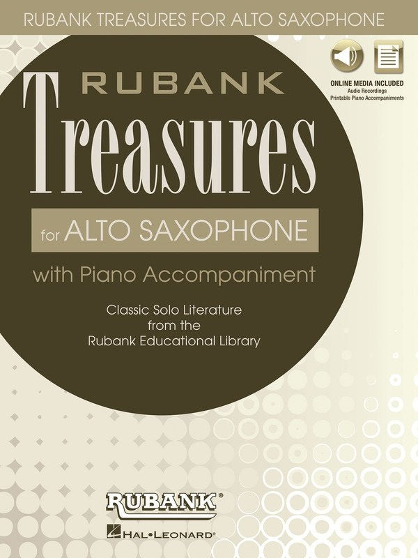 Rubank Treasures for Alto Saxophone Bk/olm
