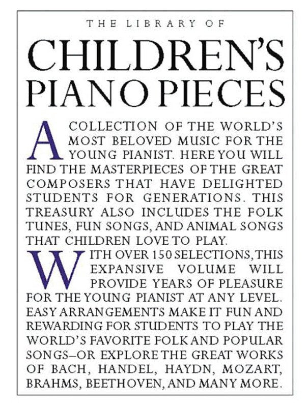 Library of Childrens Piano Pieces