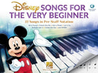 DISNEY SONGS FOR THE VERY BEGINNER PRE READING PIANO BK/OLA