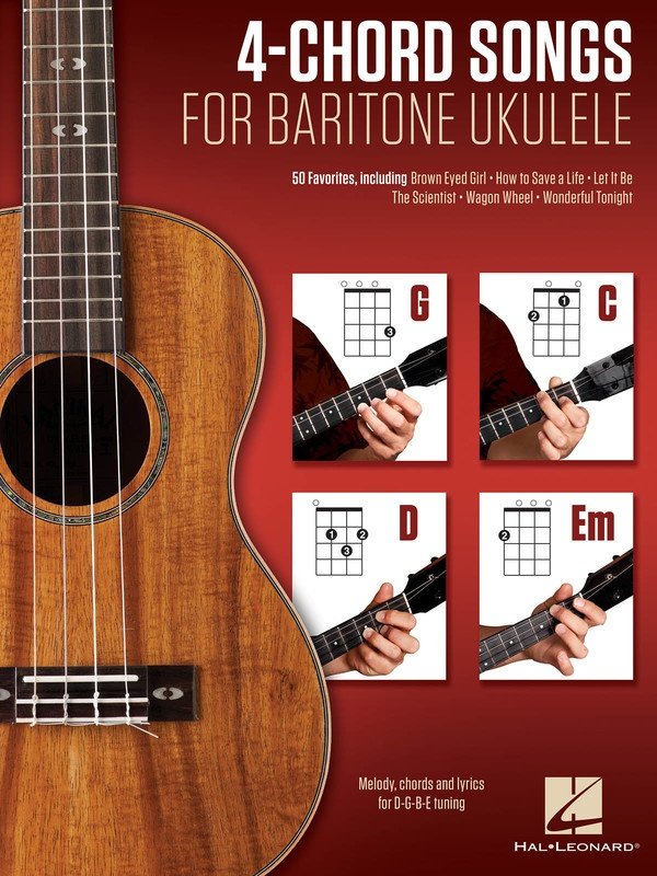 4 Chord Songs for Baritone Ukulele (g-C-D-Em)