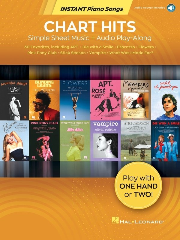 CHART HITS INSTANT PIANO SONGS BK/OLA
