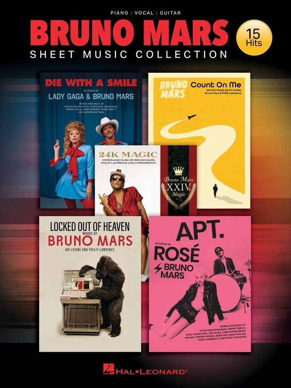 BRUNO MARS SHEET MUSIC COLLECTION PVG
