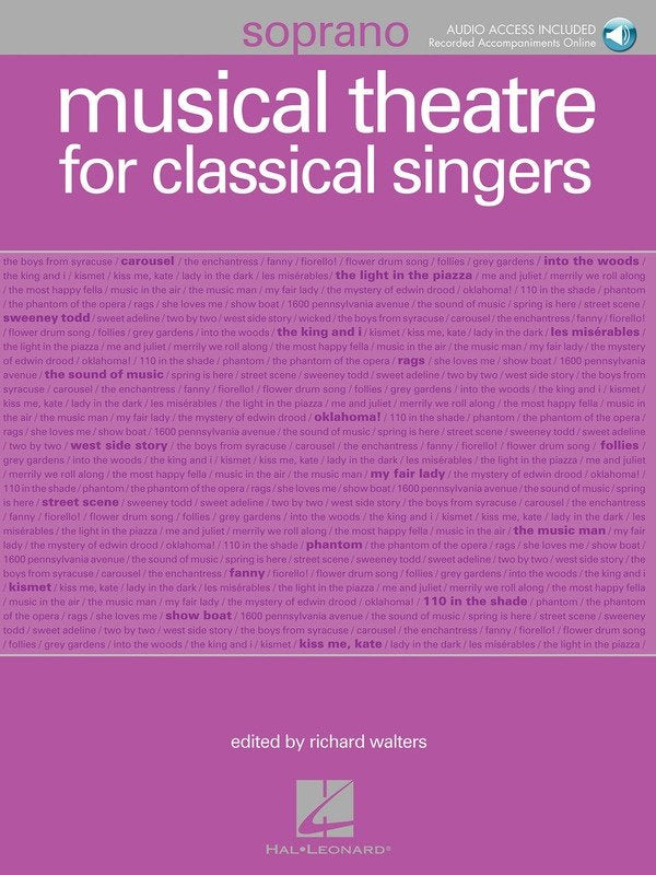 MUSICAL THEATRE FOR CLASSICAL SINGERS SOPRANO BK/OLA