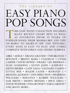 LIBRARY OF EASY PIANO POP SONGS
