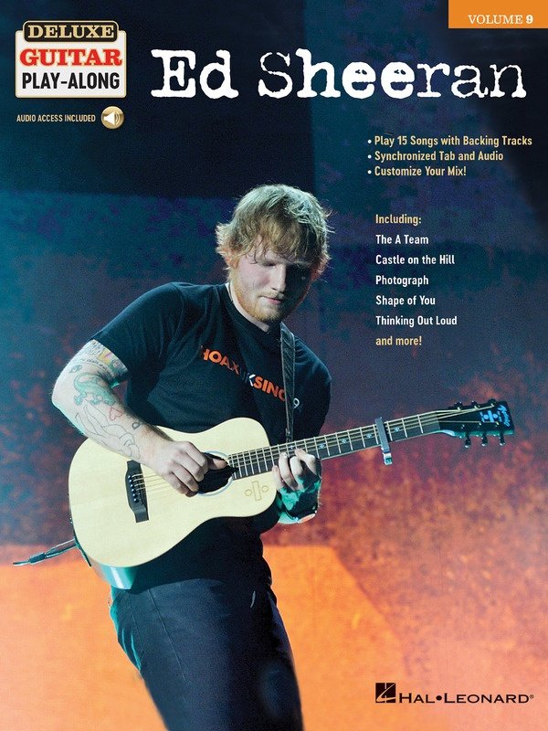 ED SHEERAN DELUXE GUITAR PLAYALONG V9 BK/OLA