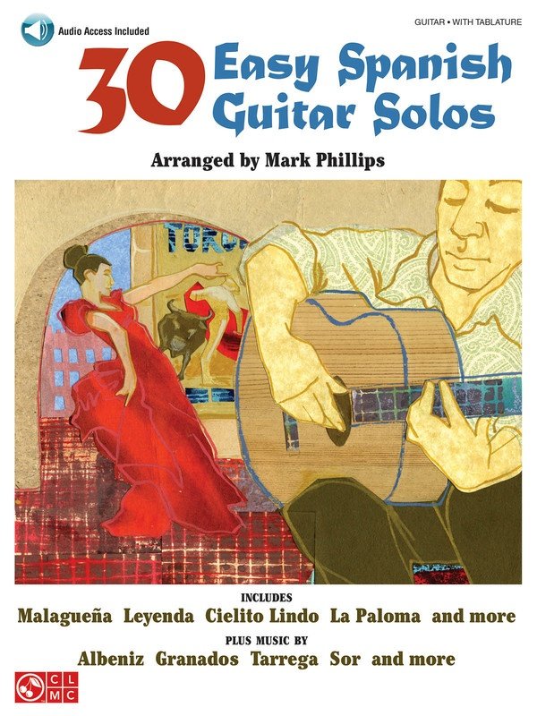 30 Easy Spanish Guitar Solos Bk/ola