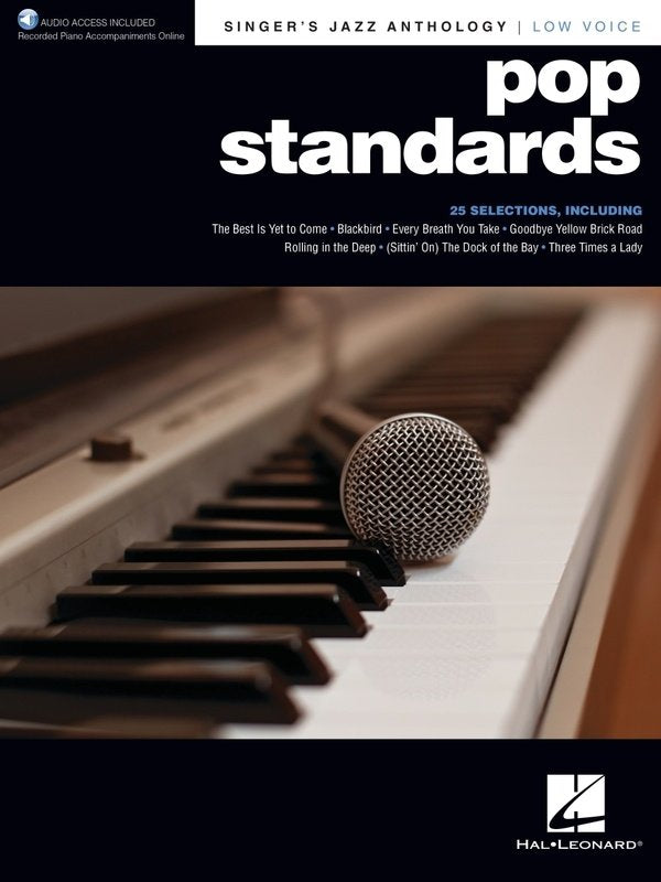 Pop Standards Singers Jazz Anth Low Voice Bk/ola