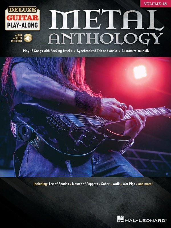 Metal Anthology Deluxe Guitar Playalong V15 Bk/ola