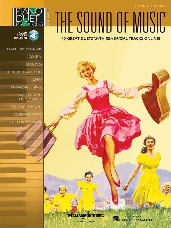 Sound of Music Piano Duet Playalong V10 Bk/ola