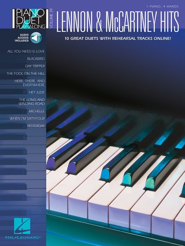 Lennon & Mccartney Hits Piano Duet Playalong V36 Bk/ola
