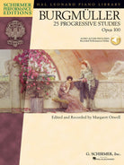Burgmuller - 25 Progressive Studies Op 100 Bk/ola Spe
