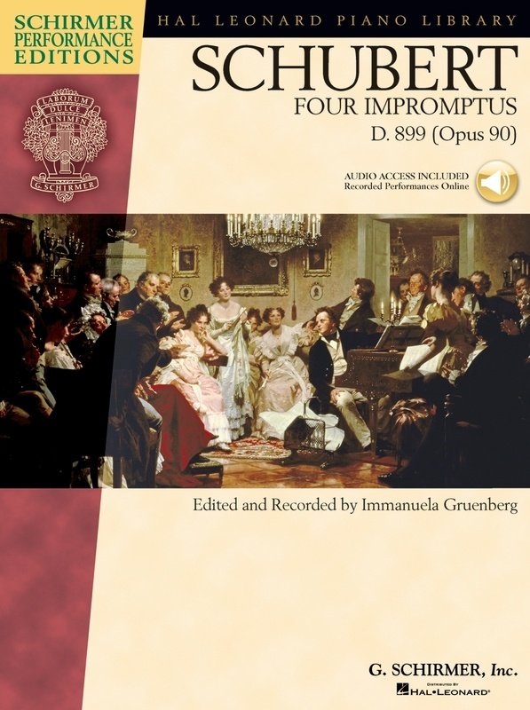 Schubert - 4 Impromptus D 899 Op 90 Bk/ola Spe