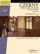 Czerny - 30 New Studies in Technics Op 849 Bk/ola Spe