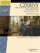 Czerny - School of Velocity Op 299 Bk 1&2 Bk/ola Spe