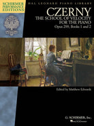 CZERNY - SCHOOL OF VELOCITY OP 299 BOOK ONLY SPE