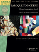 Baroque to Modern Upper Intermediate Level Spe