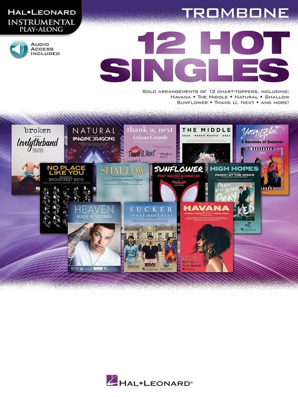 12 Hot Singles for Trombone Bk/ola