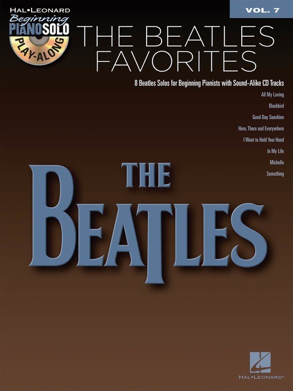 Beatles Favorites Beg Piano Play Along Bk/cd V7