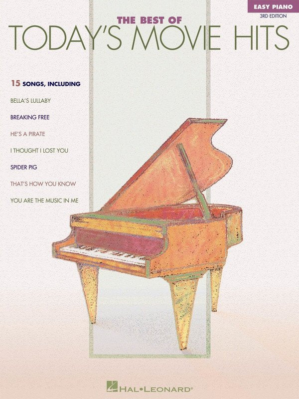 Best of Todays Movie Hits Easy Piano 3rd Edition